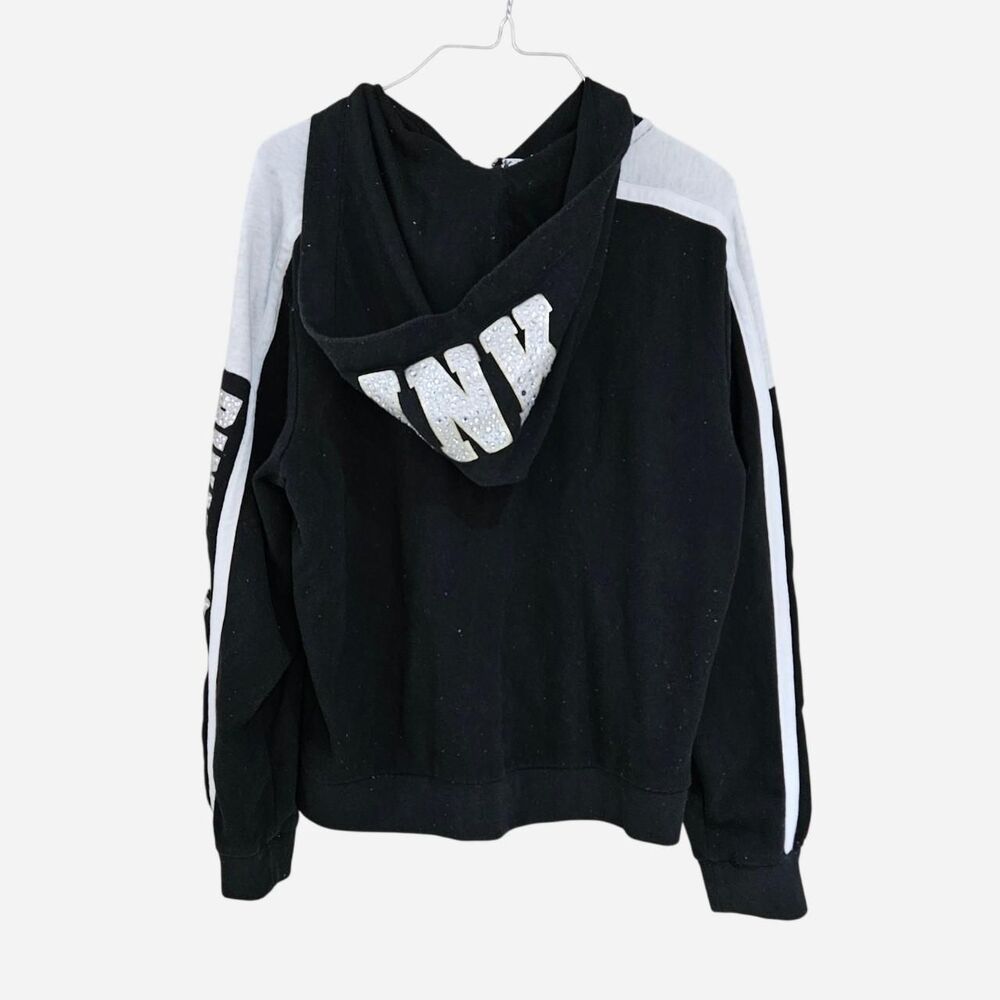 victoria's secret pink black bling hoodie - Picture 6 of 8